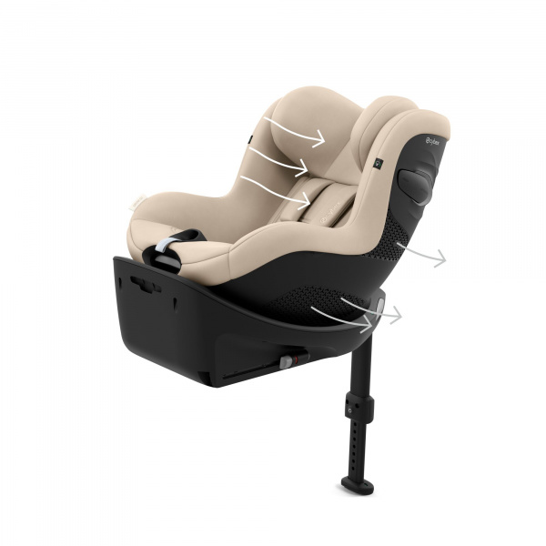 Siège auto sirona g3 i-size rotatif almond beige Cybex