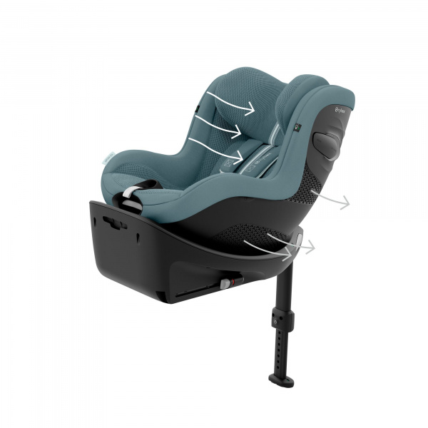 Siège auto sirona g3 i-size rotatif tissu plus stormy blue Cybex