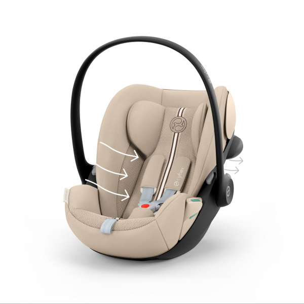Siège auto cloud g3 i-size tissu plus almond beige Cybex