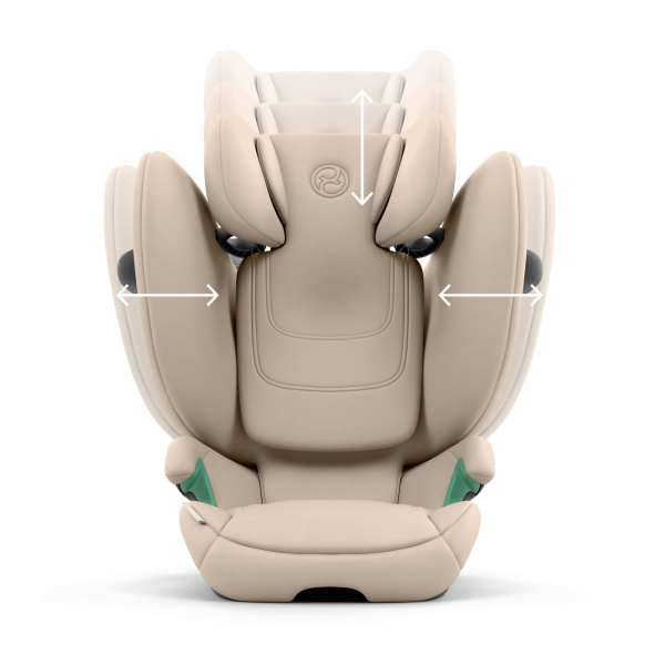Siège auto pliable i-size solution g2 i-fix almond beige Cybex