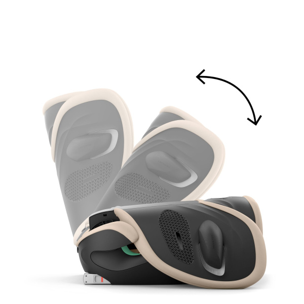 Siège auto pliable i-size solution g2 i-fix almond beige Cybex