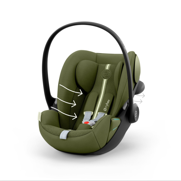 Siège auto cloud g3 i-size tissu plus moss green Cybex