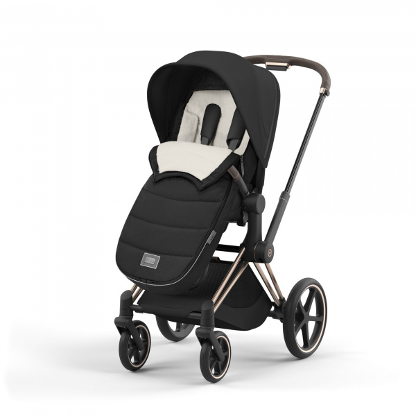 Chancelière poussette platinum peach pink Cybex