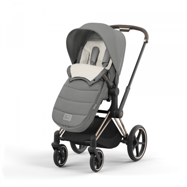 Chancelière poussette platinum peach pink Cybex