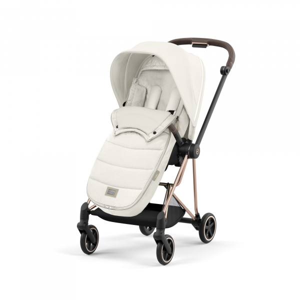 Chancelière poussette platinum peach pink Cybex