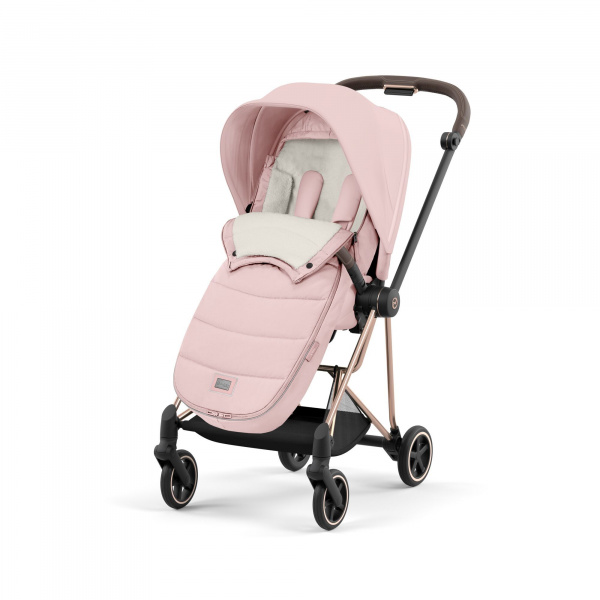 Chancelière poussette platinum peach pink Cybex