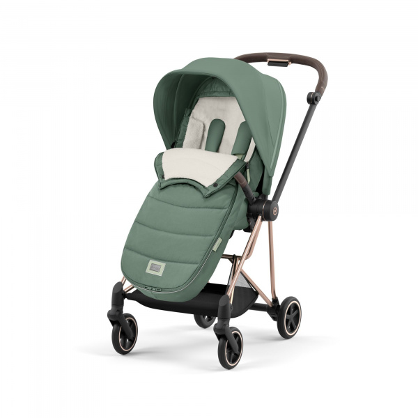 Chancelière poussette platinum leaf green Cybex