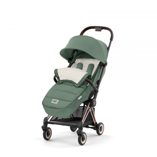 Chancelière poussette platinum leaf green Cybex