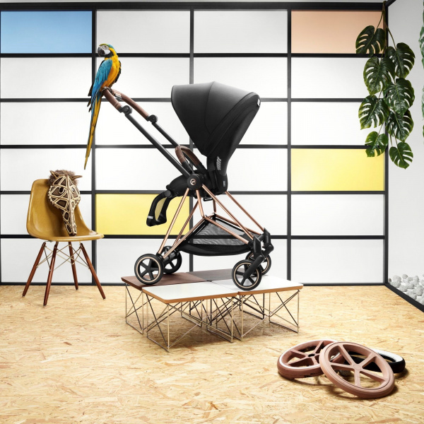 Habillage de siège pour poussette mios 3 sepia black Cybex