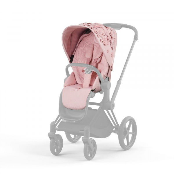 Habillage de siège priam 4 et e-priam 2 simply flowers pink Cybex
