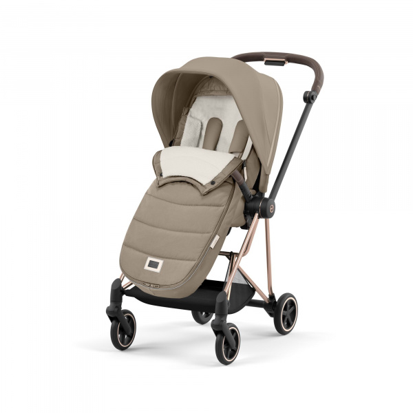 Chancelière poussette platinum peach pink Cybex