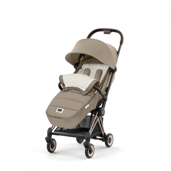 Chancelière poussette platinum peach pink Cybex
