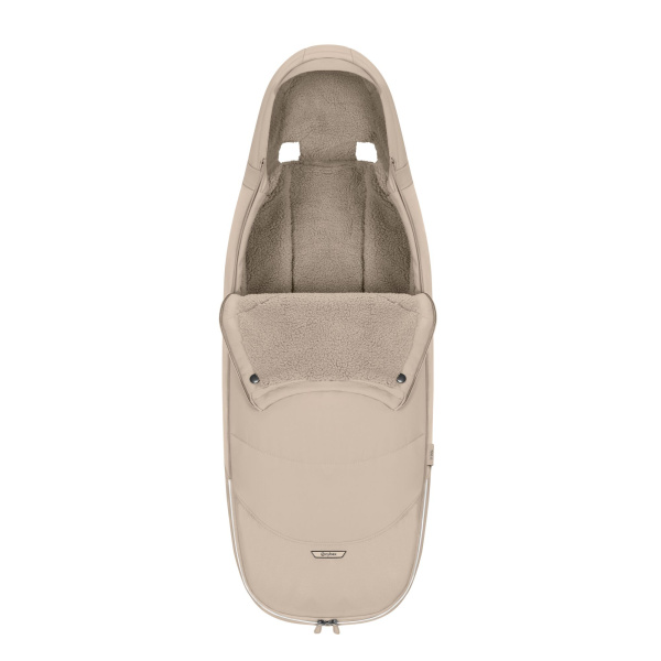 Chancelière poussette hiver platinum cozy beige Cybex