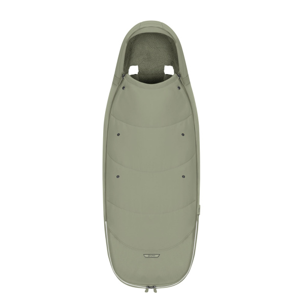 Chancelière poussette hiver platinum sage green Cybex