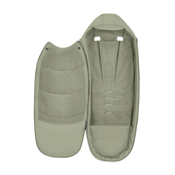Chancelière poussette hiver platinum sage green Cybex