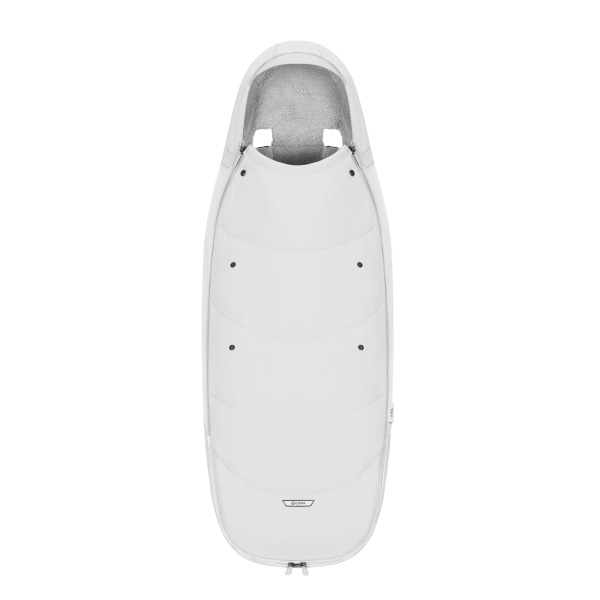 Chancelière poussette hiver platinum off white Cybex