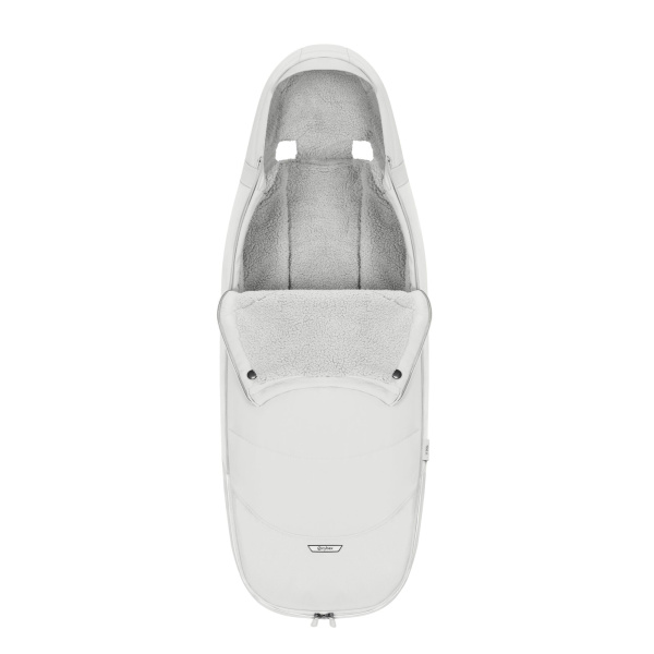 Chancelière poussette hiver platinum off white Cybex