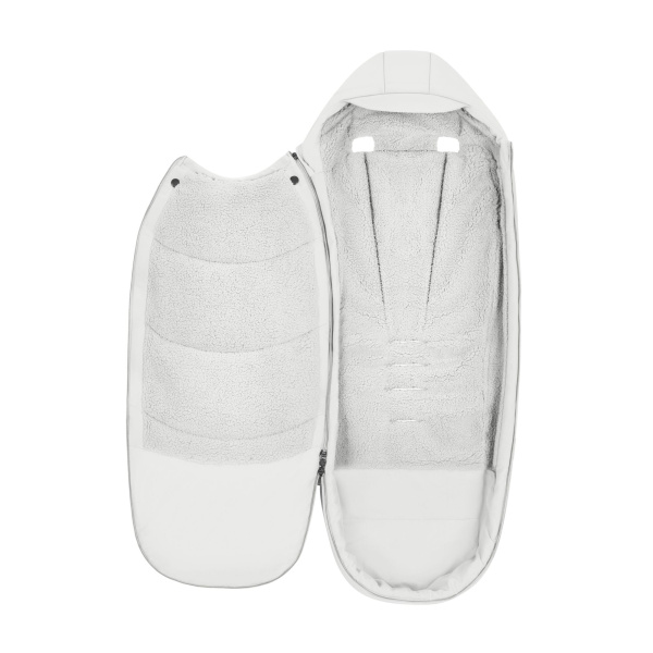 Chancelière poussette hiver platinum off white Cybex