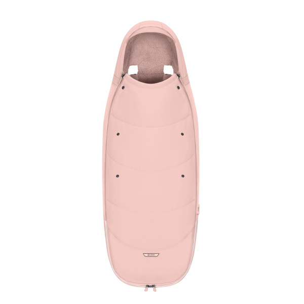 Chancelière poussette hiver platinum peach pink Cybex