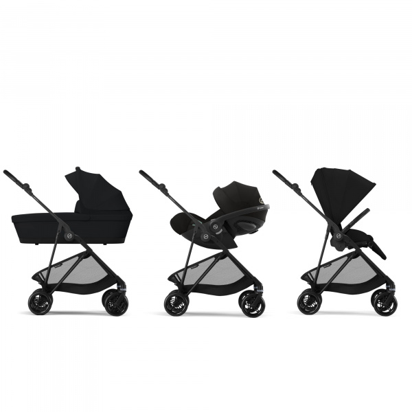Poussette ultra légère melio carbon magic black Cybex