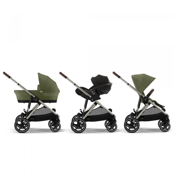 Poussette gazelle s moon black châssis noir Cybex