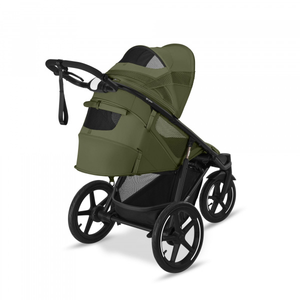 Poussette avi spin 3 roues tout-terrain et running moss green Cybex