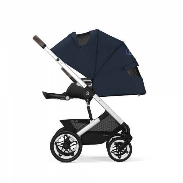 Poussette talos s lux 2 ocean blue châssis silver Cybex