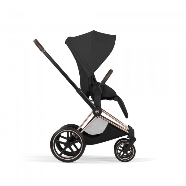 Poussette priam 5 sepia black châssis rosegold Cybex