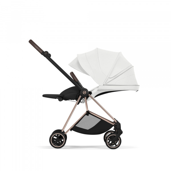 Poussette compacte mios 4 off white châssis rosegold Cybex
