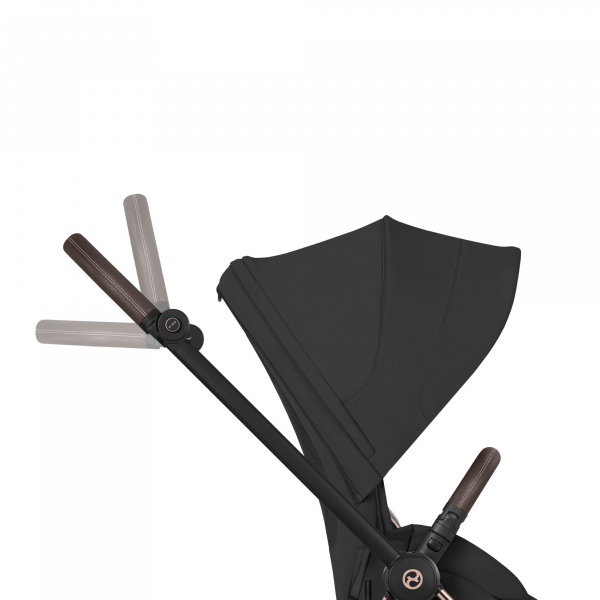 Poussette compacte mios 4 sepia black châssis rosegold Cybex