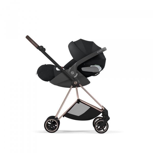 Poussette compacte mios 4 sepia black châssis rosegold Cybex
