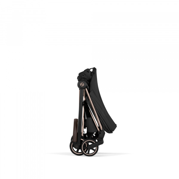 Poussette compacte mios 4 sepia black châssis rosegold Cybex