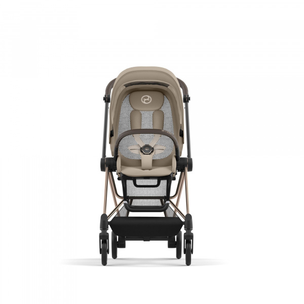 Poussette mios 3 cozy beige châssis rose gold Cybex