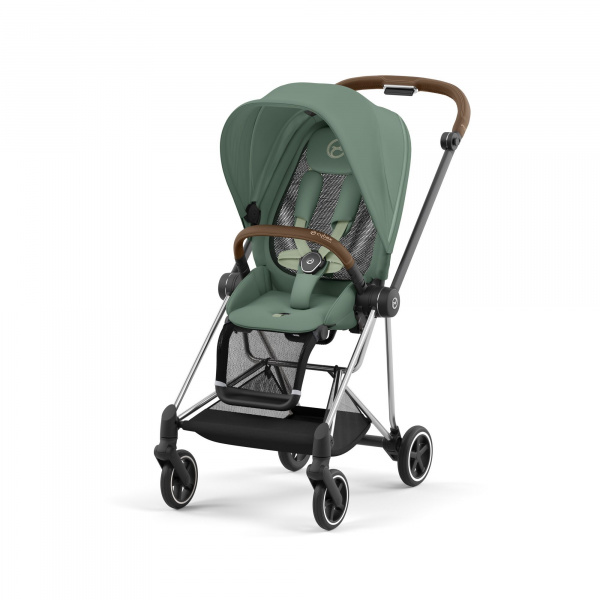 Poussette mios 3 leaf green châssis chrome brown Cybex