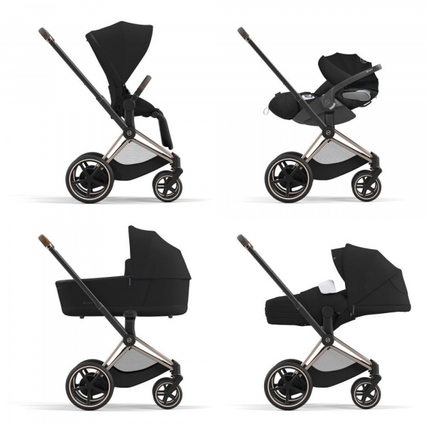 Châssis de poussette électrique e-priam 2 rose gold Cybex