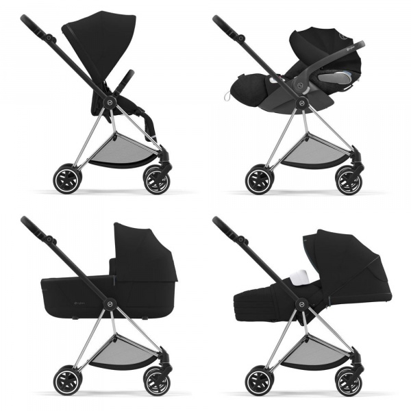 Châssis de poussette mios 3 chrome black Cybex