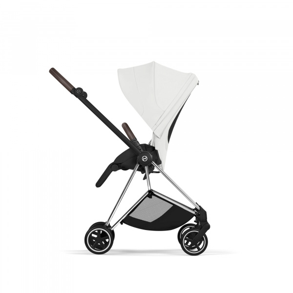 Poussette compacte mios 4 off white châssis chrome Cybex