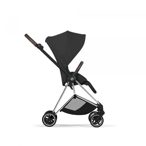 Poussette compacte mios 4 sepia black châssis chrome Cybex