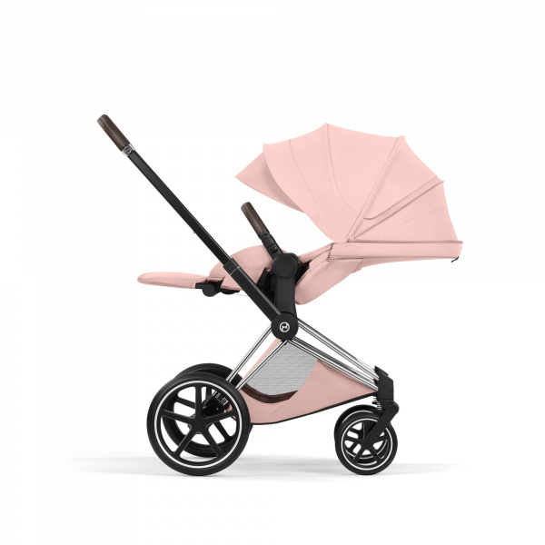 Poussette priam 5 peach pink châssis chrome Cybex