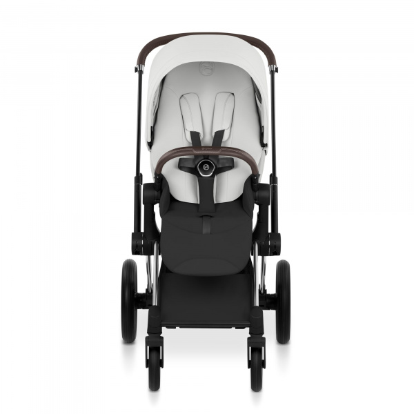 Poussette priam 5 off white châssis chrome Cybex