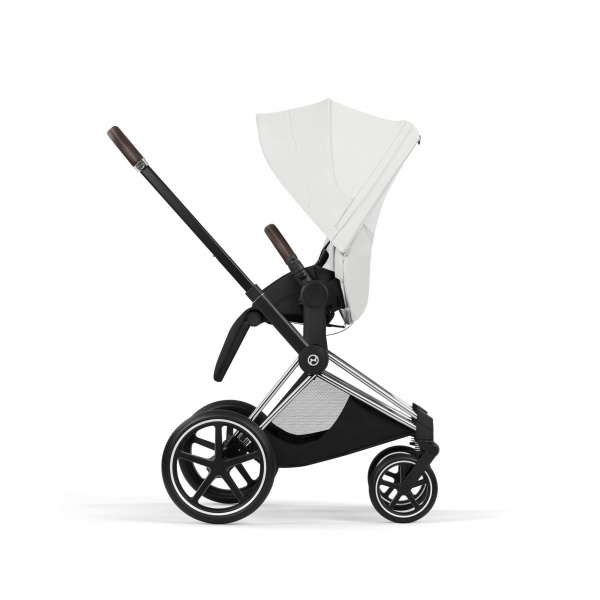 Poussette priam 5 off white châssis chrome Cybex