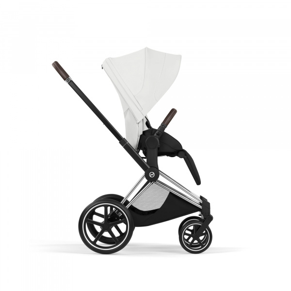 Poussette priam 5 off white châssis chrome Cybex