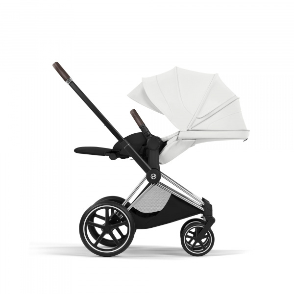 Poussette priam 5 off white châssis chrome Cybex