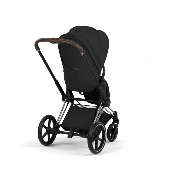 Poussette priam 5 sepia black châssis chrome Cybex