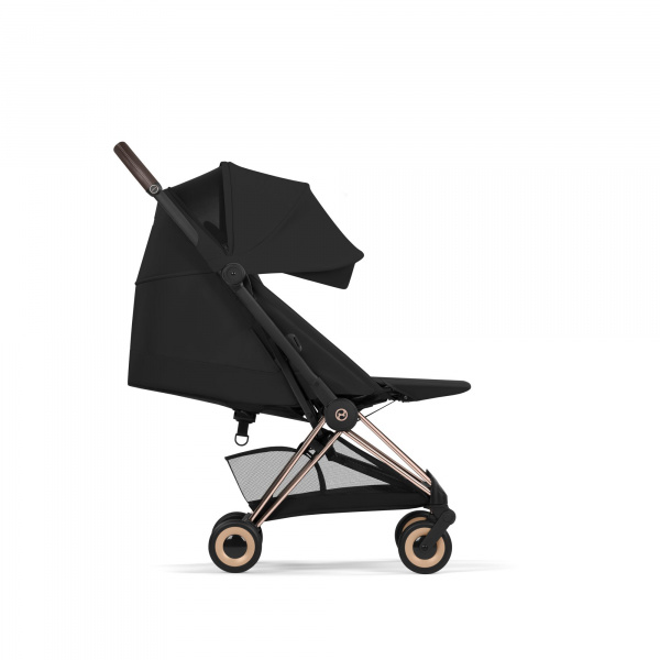 Poussette compacte voyage coya 2 confort châssis rosegold sepia black Cybex