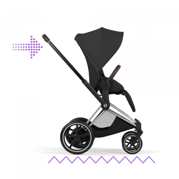 Châssis poussette électrique e-priam 3 chrome Cybex