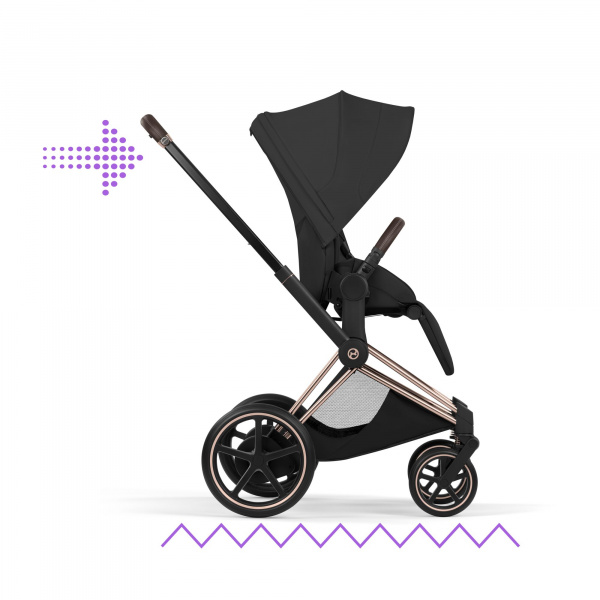 Châssis poussette électrique e-priam 3 rosegold Cybex