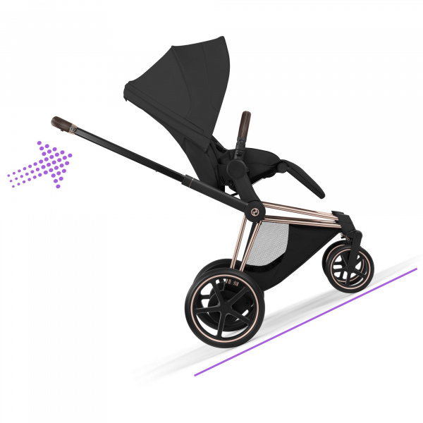 Châssis poussette électrique e-priam 3 rosegold Cybex