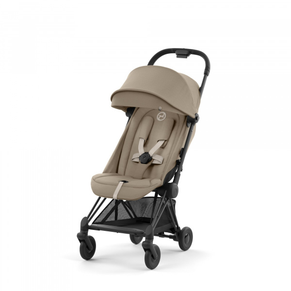 Poussette compacte coya cozy beige châssis matt black Cybex