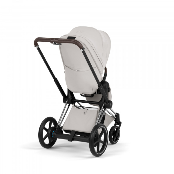 Poussette électrique e-priam 3 city grey châssis chrome Cybex